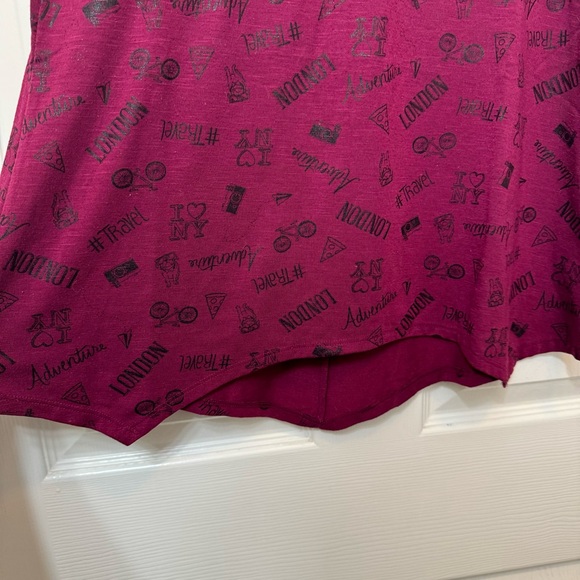 Lot Of 2 SO Girls Tops Size 14 & 16 Multi Color Cap Sleeves Flowy Graphic Print - Picture 8 of 16